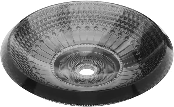 Mexen Heba glas håndvask til bordplade 45 x 45 cm, sort - 24064570