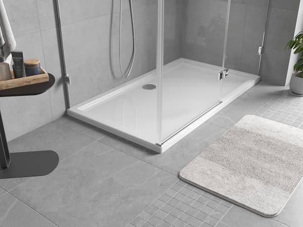 Mexen Flow rektangulär slim duschkar 140 x 100 cm, vit glans - 46R101014