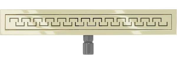 Mexen Flat M15 lineær afløb 70 cm, guld - 1524070-15