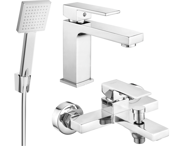 Mexen Uno R45 badkarsset, krom - 71403R45-00