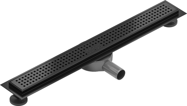 Mexen Flat 360° M08 roterende lineær afløb 60 cm, sort - 1725060-40