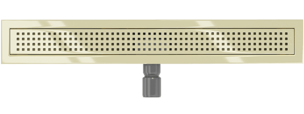 Mexen Flat M08 lineær afløb 60 cm, guld - 1525060-15