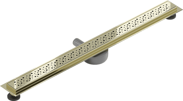 Mexen Flat 360° M12 roterende lineær afløb 80 cm, guld - 1521080-40