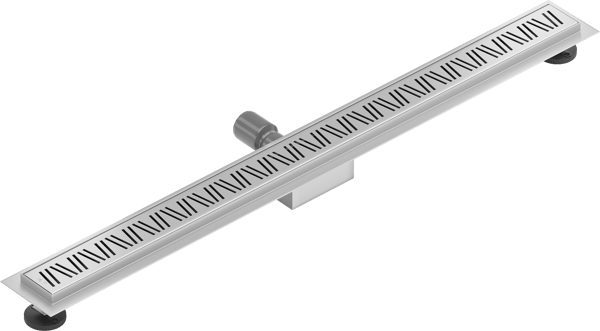 Mexen Flat M22 lineær afløb 90 cm, inox - 1029090-15