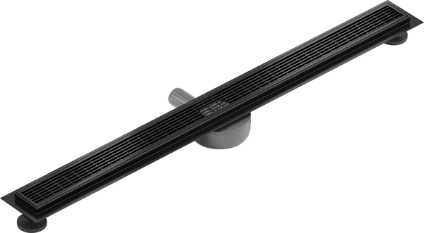 Mexen Flat 360° M33 roterende lineær afløb 100 cm, sort - 1733100-40