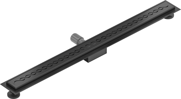 Mexen Flat M18 lineær afløb 80 cm, sort - 1723080-15