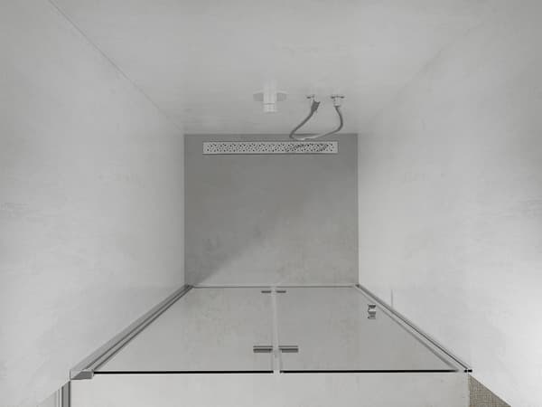 Mexen Lima foldbare brusedøre 120 cm, transparent, krom - 856-120-000-01-00