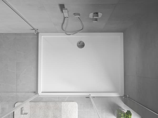 Mexen Flow rektangulär duschkar slim 90 x 85 cm, vit glans - 46R108590