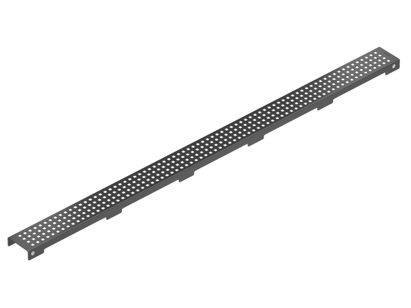 Mexen Flat M08 dækplade til linjeafløb 90 cm, sort - 1725090