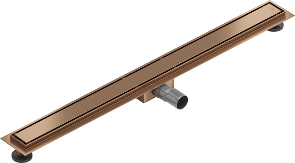 Mexen Flat M13 lineær afløb 2i1 100 cm, børstet kobber - 1C10100-15