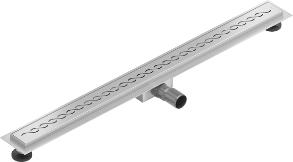 Mexen Flat M18 lineær afløb 90 cm, inox - 1023090-15