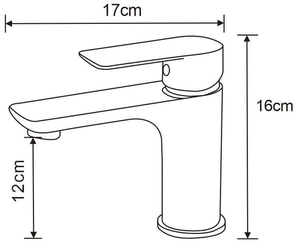 Mexen Alfa vaskarmatur, sort/krom - 745700-71