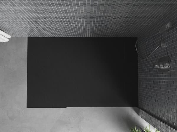 Mexen Otto rektangulær bruserbakke SMC 130 x 80 cm, sort - 4N708013