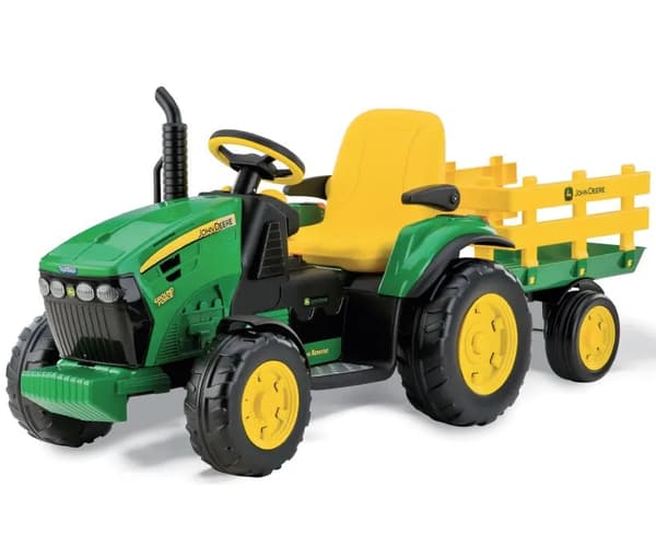 John Deere Ground Force EL Traktor med trailer Lithium 12V