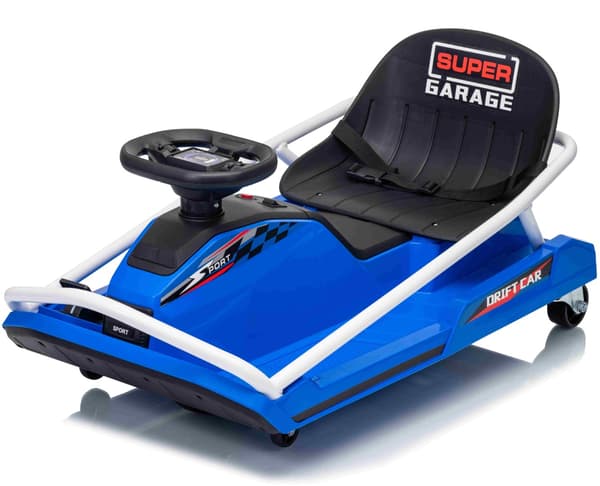 EL Super Garage Driftbil 22,2V för barn, Blå