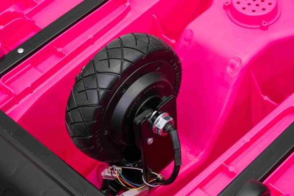 EL Super Garage Driftbil 22,2V för barn, rosa