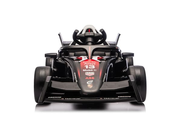 Porsche Formula E 12V elbil till barn med gummidäck, 2,4G