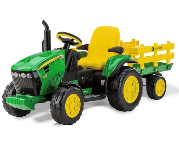 John Deere Ground Force EL Traktor med trailer Lithium 12V