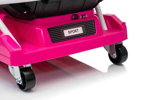 EL Super Garage Driftbil 22,2V för barn, rosa
