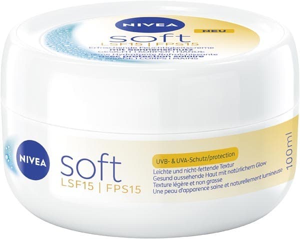 2pcs Nivea Soft Refreshingly Soft Moisturizing Cream SPF 15 100 ml – Fuktkräm