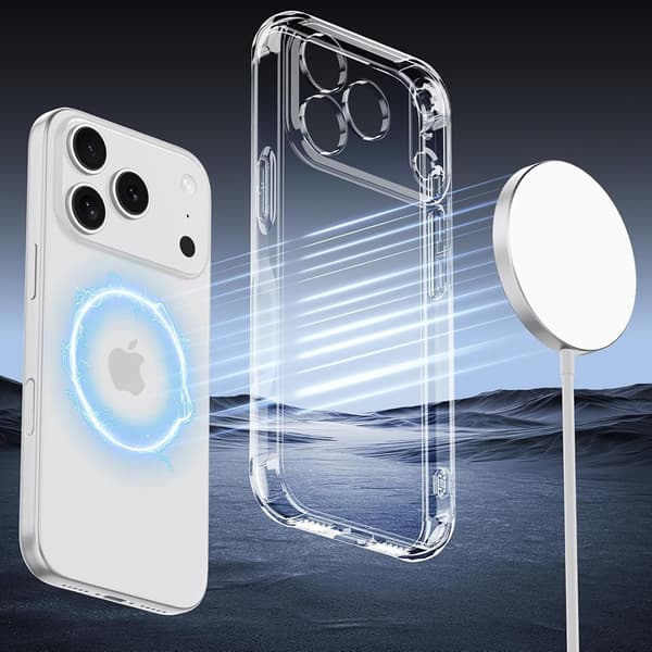 iPhone 17 Pro Max Silikonskal  Airbaghörn & Kepsfunktion