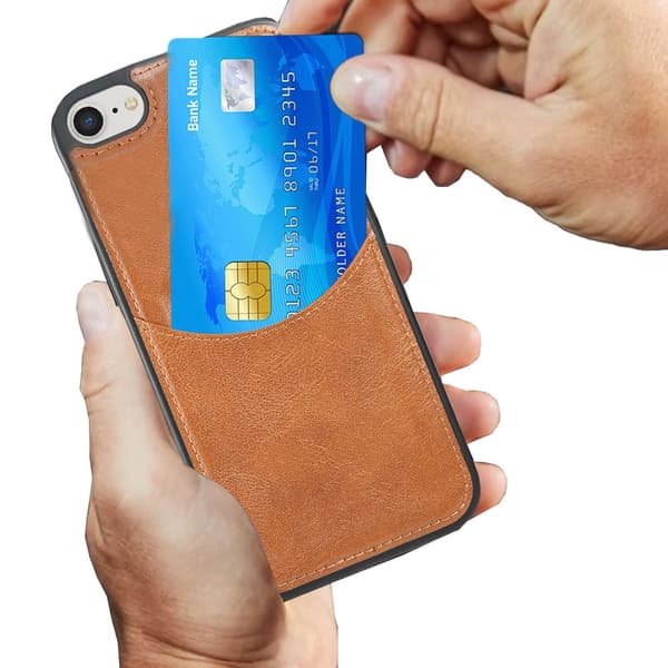 iPhone 7/8/SE2 Leman Mobilskal med Kortförvaring