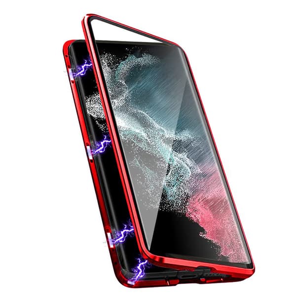 Samsung Galaxy S22 Plus - Skyddande Dubbelt MagnetFodral