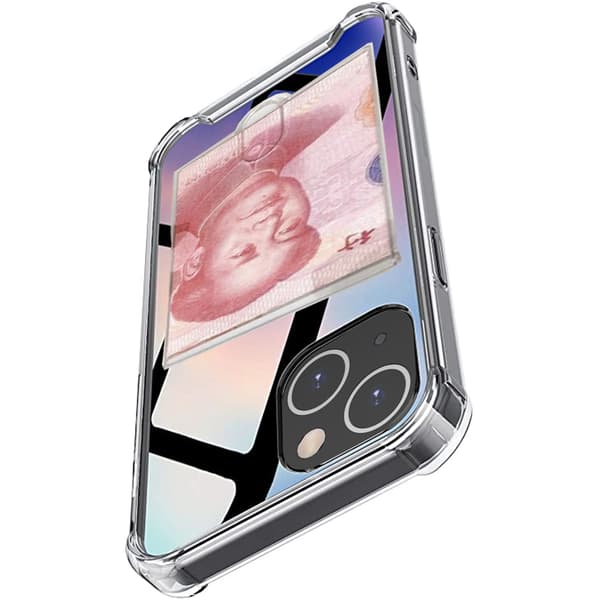 iPhone 13 Skal med Kortfack + Hydrogel 0.2mm