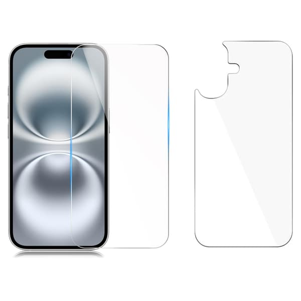 iPhone 16 2-Pack Skydd Fram & Bak 0,3mm