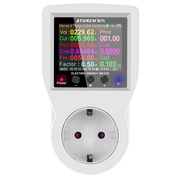 WIFI Smart Socket Digital Wattmätare Elmätare