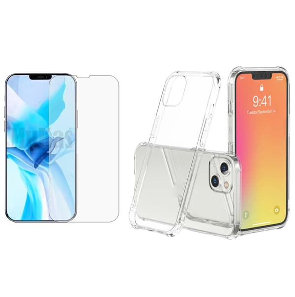 Skal + skärmskydd kompatibelt med iPhone 13