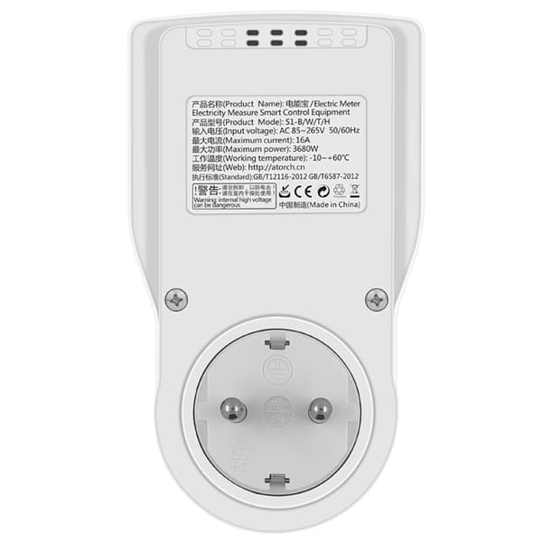 WIFI Smart Socket Digital Wattmätare Elmätare