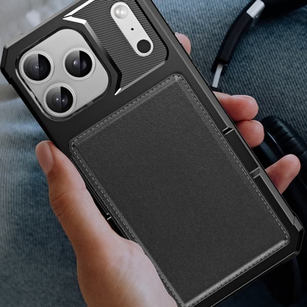 iPhone 17 Pro Wallet Case och stand
