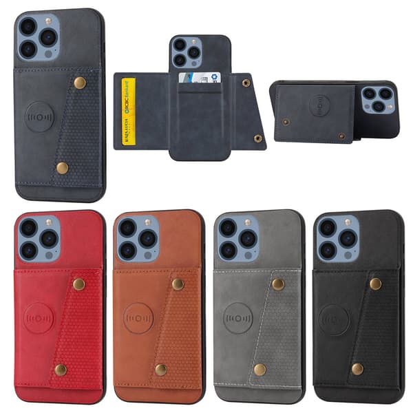 iPhone 16 Pro Max Plånboksfritt Skal Kortfack & Ställfunktion