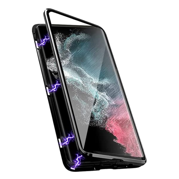 Samsung Galaxy S22 Plus - Skyddande Dubbelt MagnetFodral