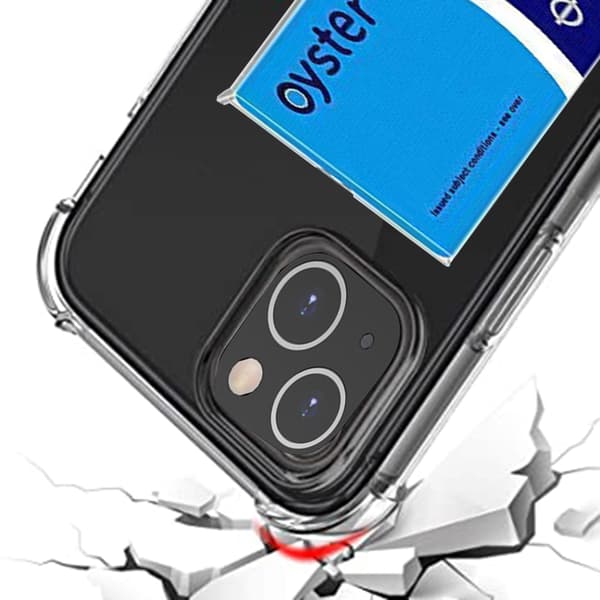 iPhone 13 Skal med Kortfack + Hydrogel 0.2mm