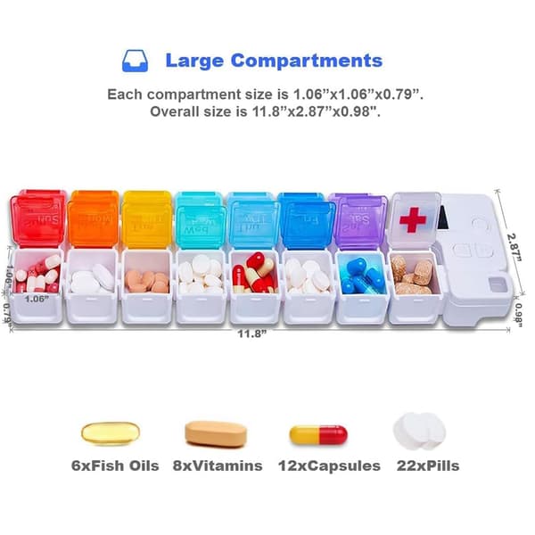 Praktisk digital klocka pillcase väckarklocka