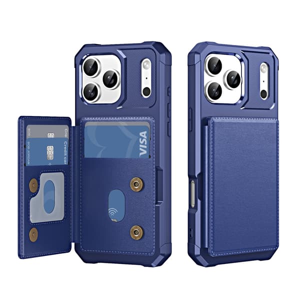 iPhone 17 Pro Skal med Kortfack & Stötskydd