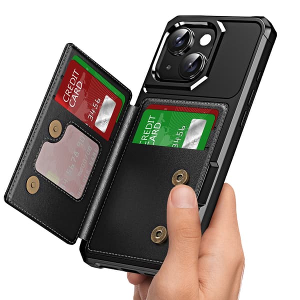 iPhone 13 Slimmat Skal  Kortfack & 360° Skydd