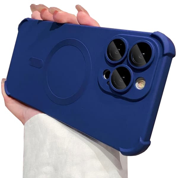 iPhone 13 Pro Max - Silikonskal med Magnetiskt Stötskydd