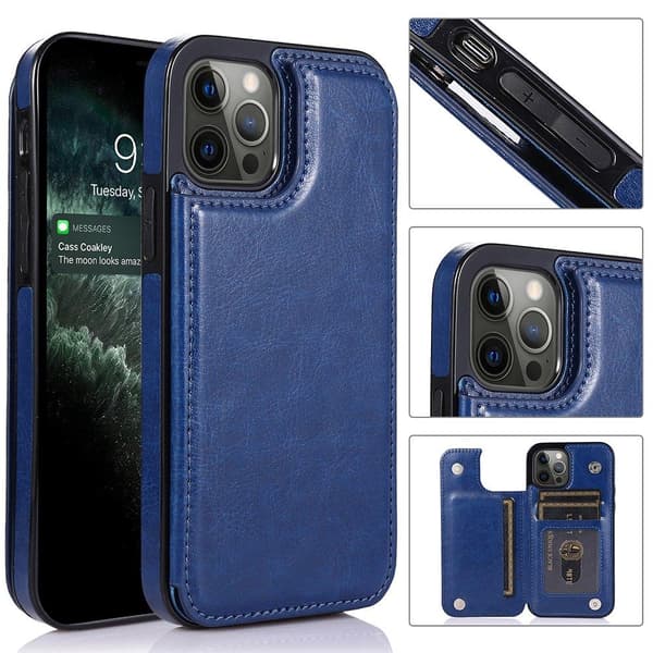 iPhone 13 Pro Max - Elegant Effektfullt Skal med Korthållare