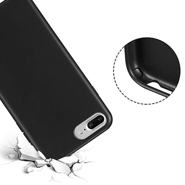 iPhone 7 Plus - Mattbehandlat Praktiskt Silikonskal