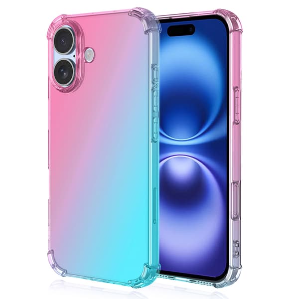 iPhone 16 Plus - Stilrent Skyddande Gradient Silikonskal