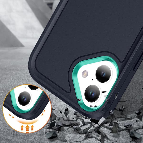 Stötsäkert skal med stativ för  iPhone 16