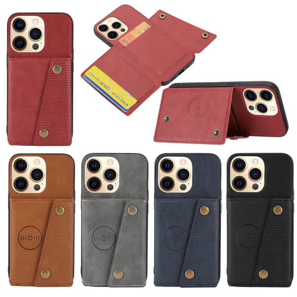 iPhone 16 Pro Max Plånboksfritt Skal Kortfack & Ställfunktion