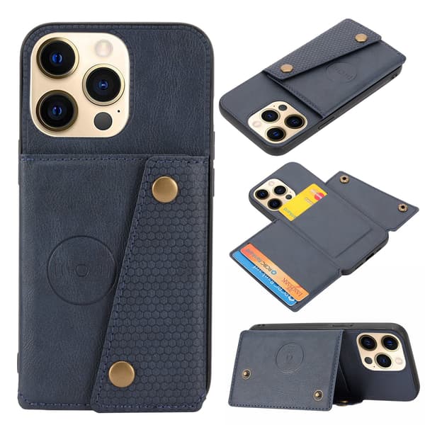 iPhone 16 Pro Max Plånboksfritt Skal Kortfack & Ställfunktion