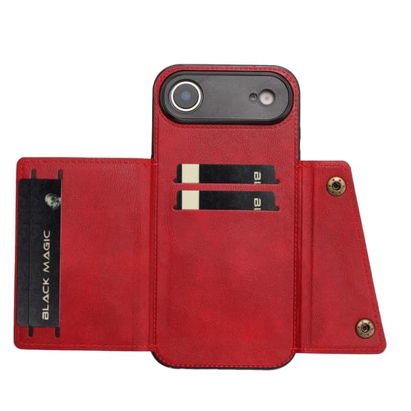 iPhone 17 air Retro PU-Lädskal