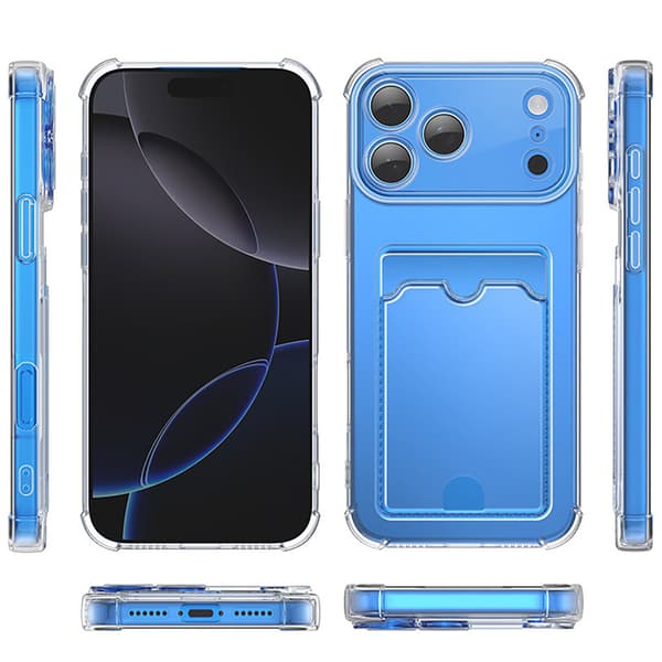 iPhone 17 Pro Max Kortfodral Skal  Transparent & Smidigt