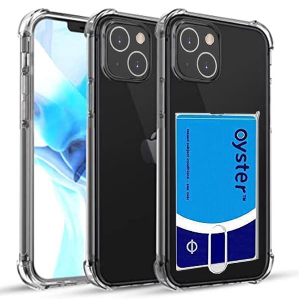 iPhone 13 Skal med Kortfack + Hydrogel 0.2mm