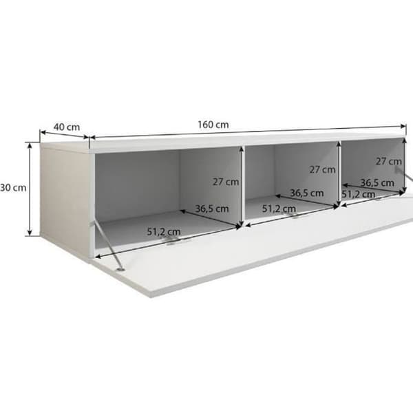 Möbelkombination Luke 7B svart (2,6m)